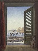 Carl Gustav Carus Balcony overlooking the Bay of Naples oil painting picture wholesale